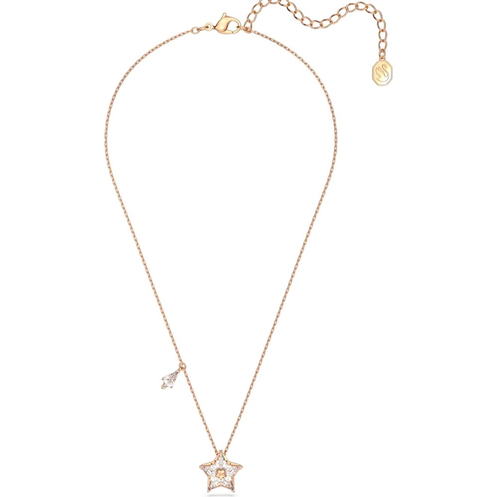 SWAROVSKI Stella Necklace, Rose Gold Tone Finish